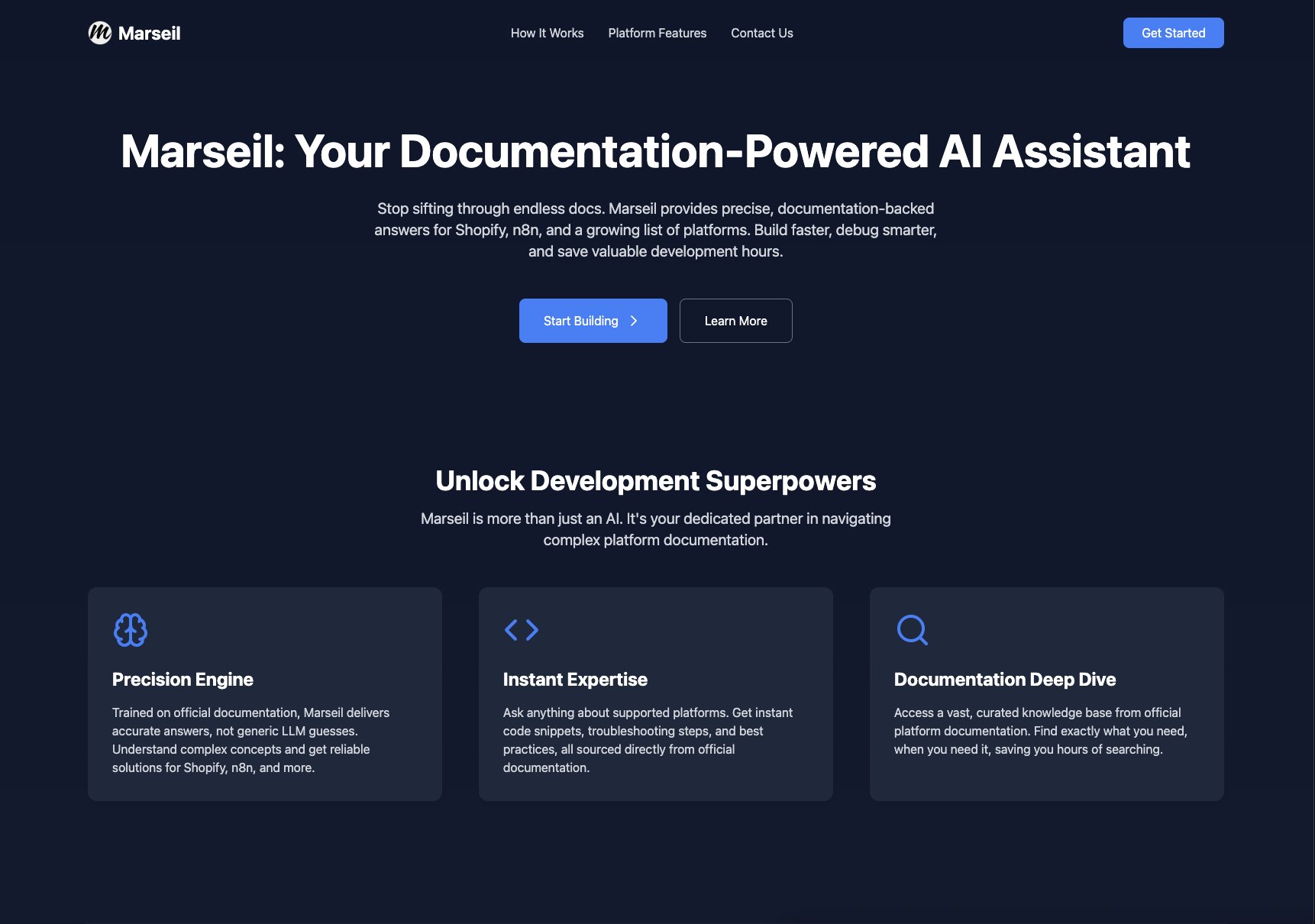 Documentation-Powered AI Assistant Screenshot